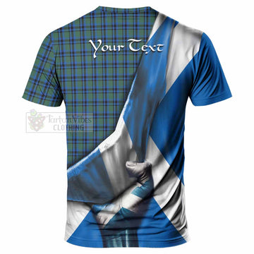 Falconer Tartan T-Shirt with Family Crest Scotland Patriotic Style