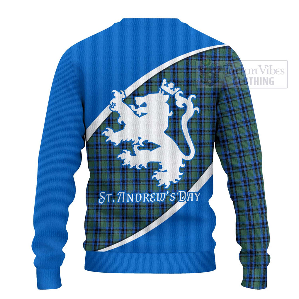 Tartan Vibes Clothing Falconer Family Crest Tartan Knitted Sweater Celebrate Saint Andrew's Day in Style