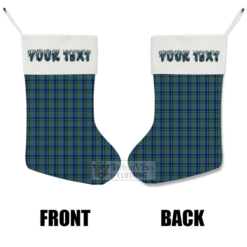 Tartan Vibes Clothing Falconer Tartan Christmas Stocking with Personalized Text