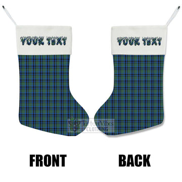 Falconer Tartan Christmas Stocking with Personalized Text