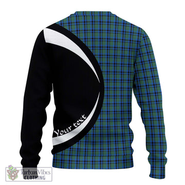 Falconer Tartan Ugly Sweater with Family Crest Circle Style