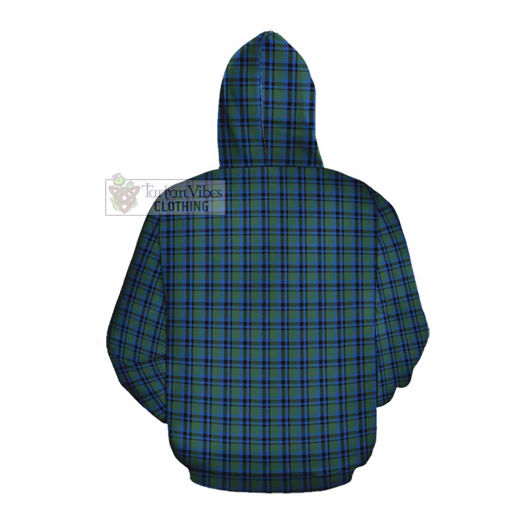 Tartan Vibes Clothing Falconer Tartan Cotton Hoodie with Family Crest DNA In Me Style