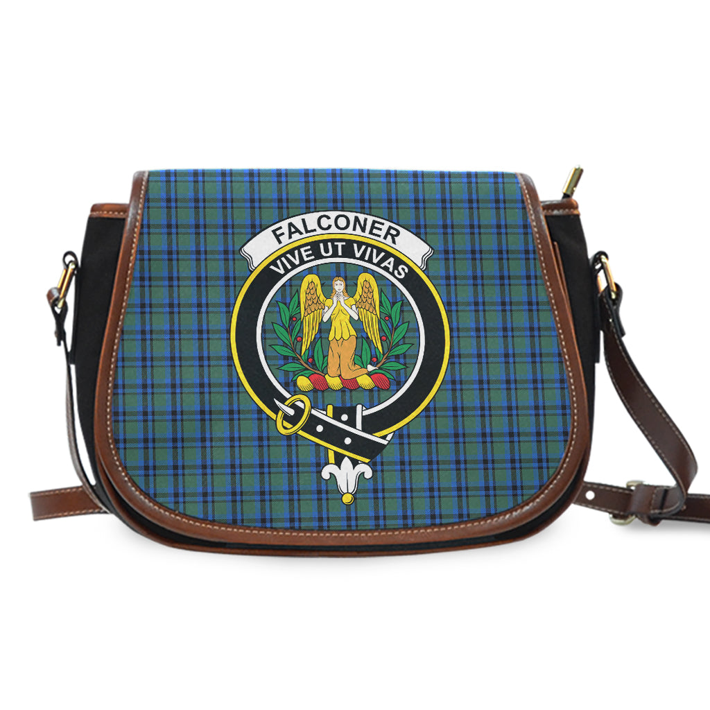 Falconer Tartan Saddle Bag with Family Crest - Tartan Vibes Clothing