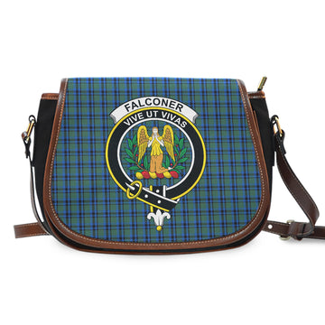 Falconer Tartan Saddle Bag with Family Crest