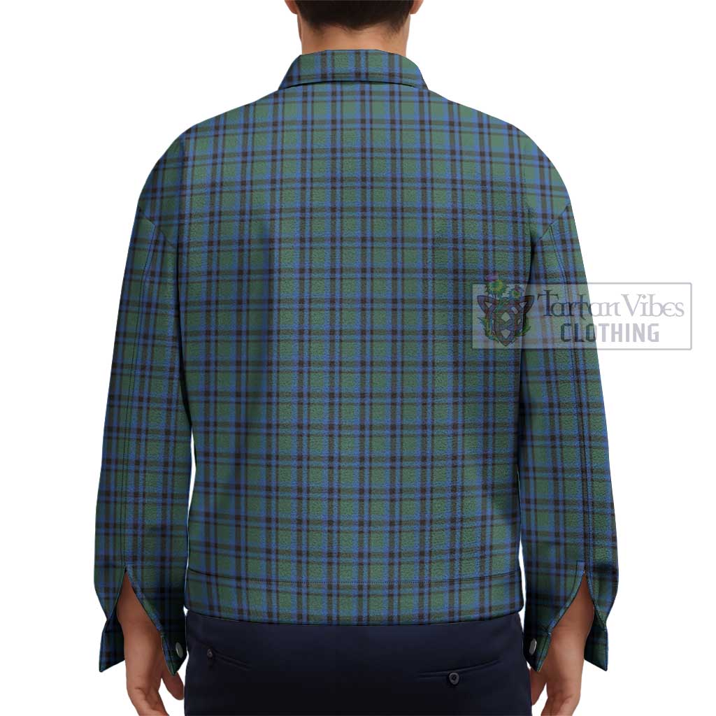 Tartan Vibes Clothing Falconer Tartan Unisex Lapel Cotton Jacket