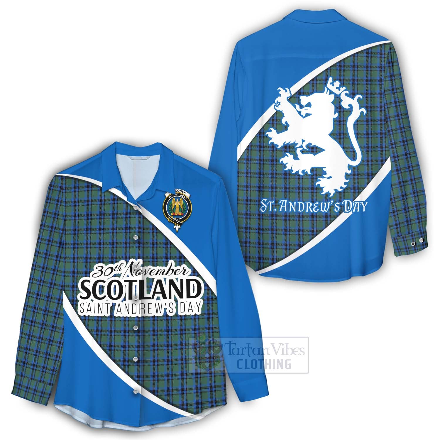 Tartan Vibes Clothing Falconer Family Crest Tartan Women's Casual Shirt Celebrate Saint Andrew's Day in Style