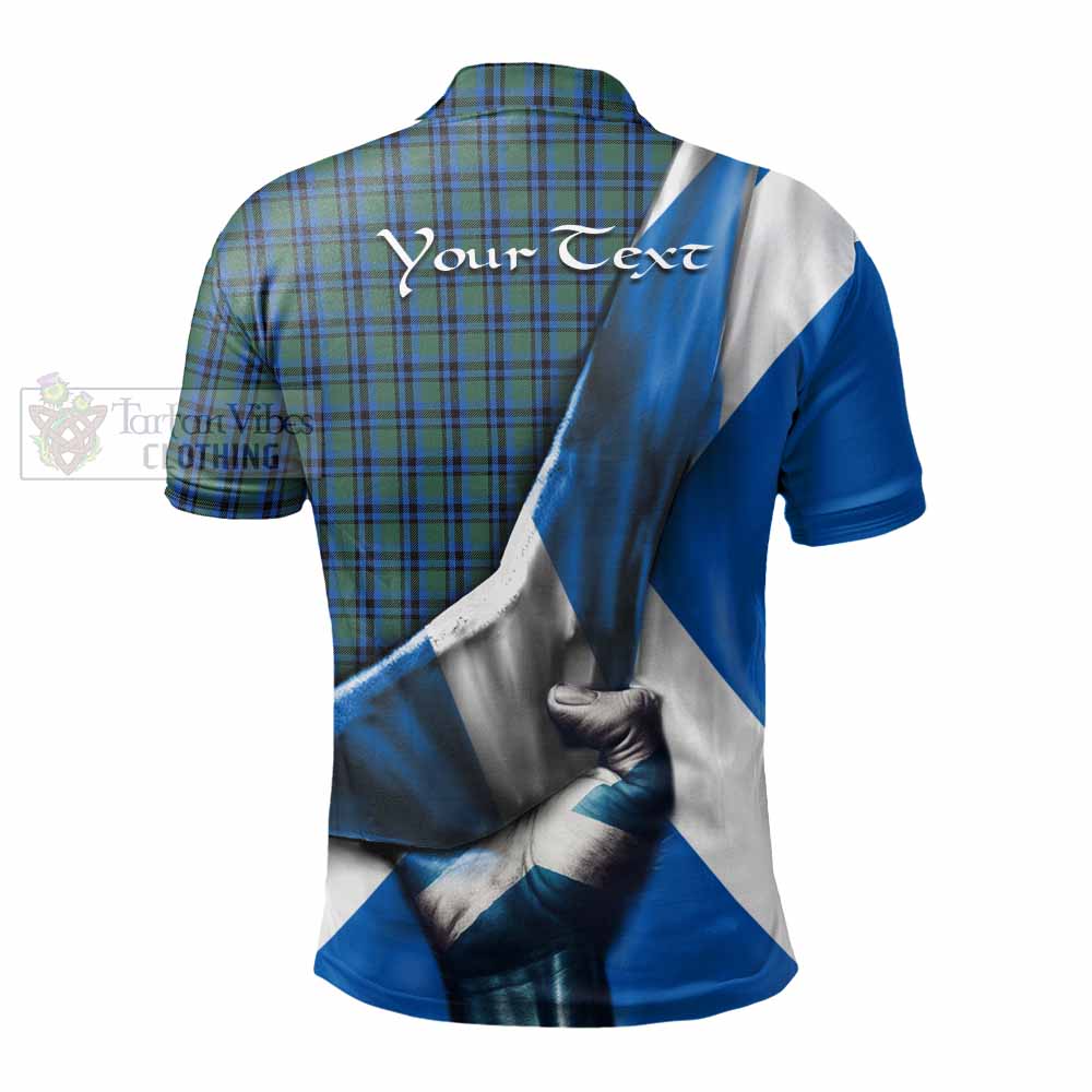 Tartan Vibes Clothing Falconer Tartan Polo Shirt with Family Crest Scotland Patriotic Style