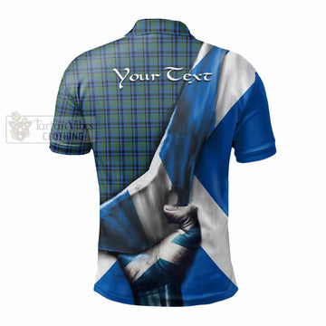 Falconer Tartan Polo Shirt with Family Crest Scotland Patriotic Style