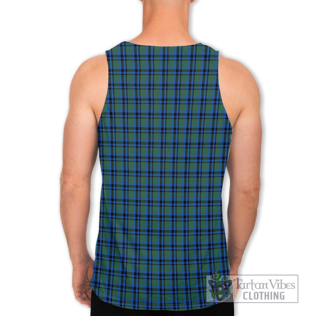 Falconer Tartan Men's Tank Top with Family Crest DNA In Me Style - Tartanvibesclothing Shop