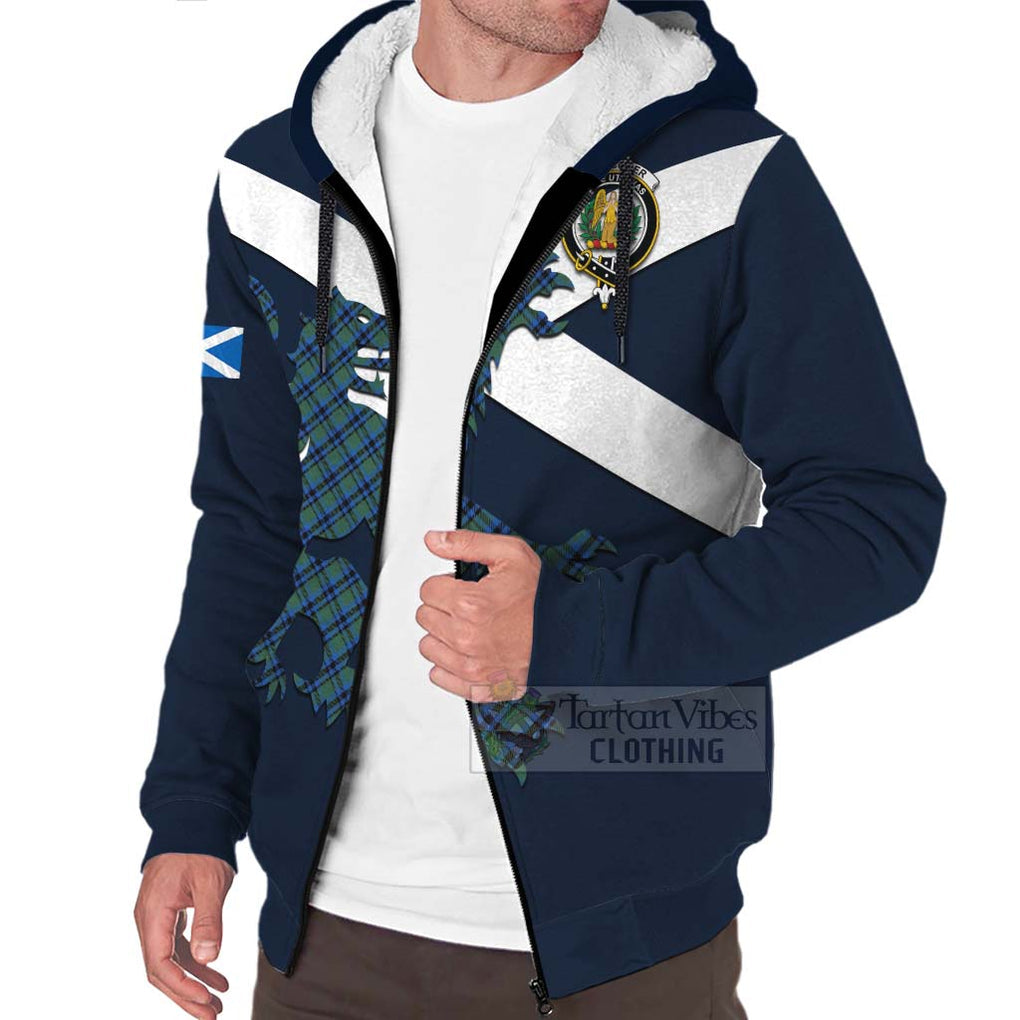 Tartan Vibes Clothing Falconer Tartan Lion Rampant Sherpa Hoodie – Proudly Display Your Heritage with Alba Gu Brath and Clan Name