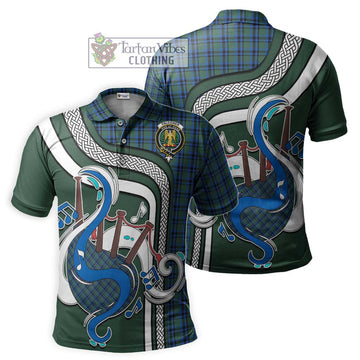 Falconer Tartan Polo Shirt with Epic Bagpipe Style