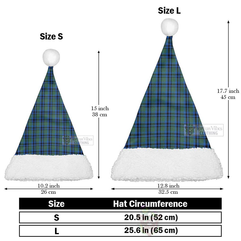 Tartan Vibes Clothing Falconer Tartan Christmas Santa Hats