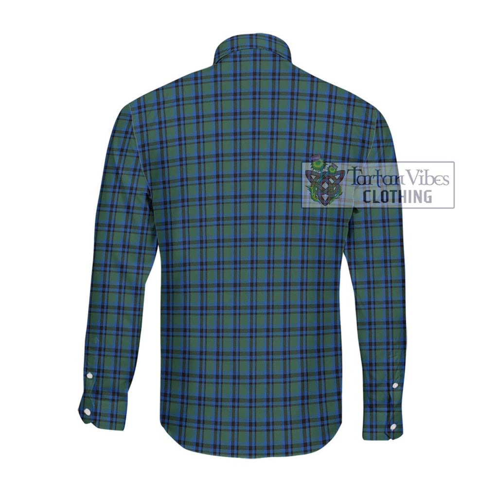 Falconer Tartan Long Sleeve Button Shirt with Family Crest DNA In Me Style - Tartanvibesclothing Shop