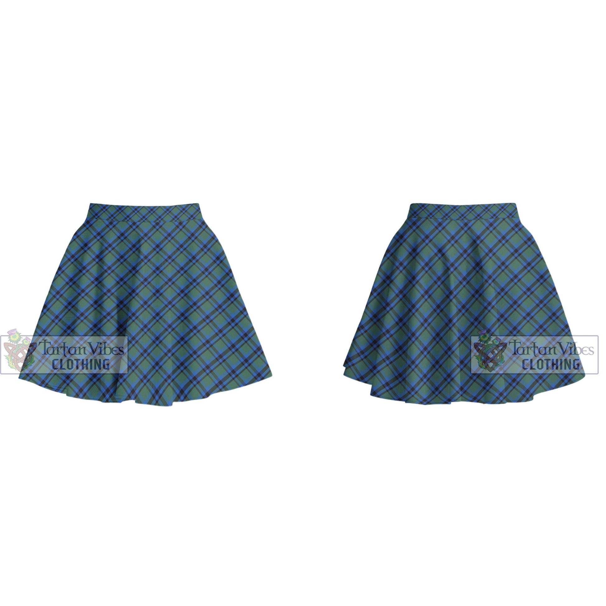 Tartan Vibes Clothing Falconer Tartan Women's Plated Mini Skirt