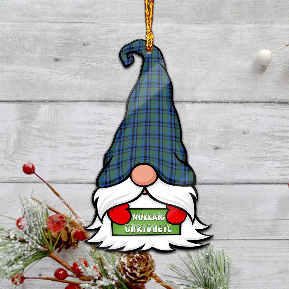 Falconer Gnome Christmas Ornament with His Tartan Christmas Hat - Tartan Vibes Clothing