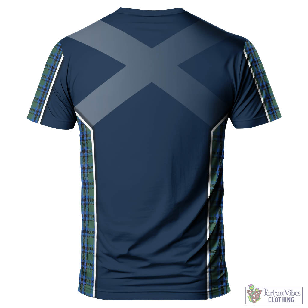 Tartan Vibes Clothing Falconer Tartan T-Shirt with Family Crest and Lion Rampant Vibes Sport Style