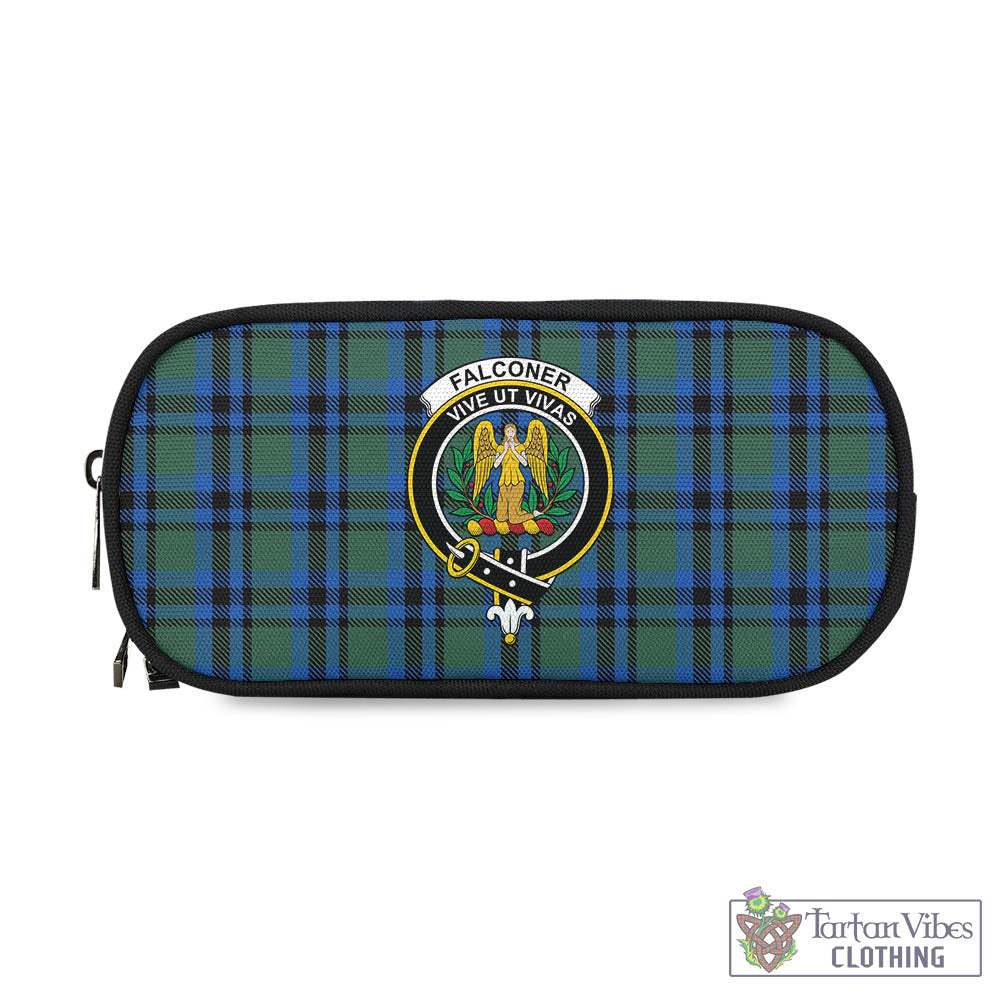 Tartan Vibes Clothing Falconer Tartan Pen and Pencil Case with Family Crest