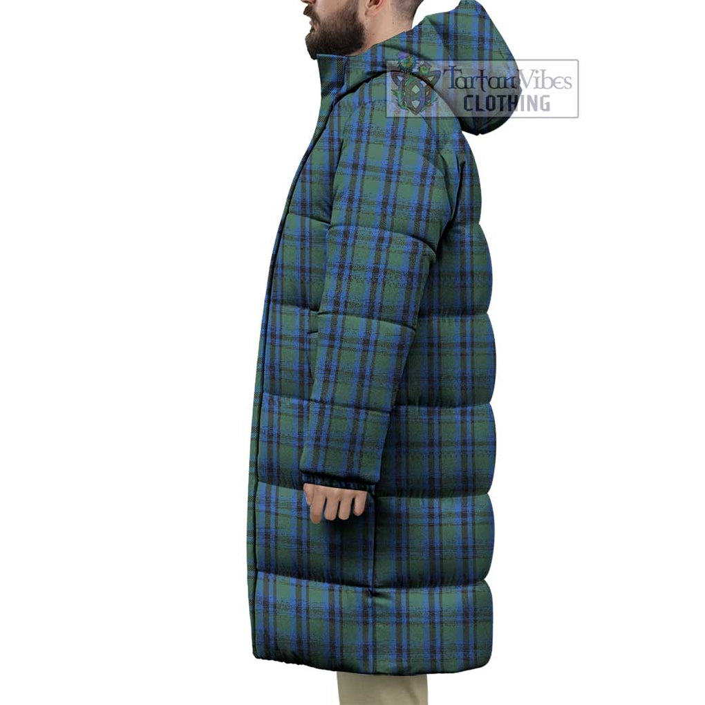 Tartan Vibes Clothing Falconer Tartan Long Down Jacket