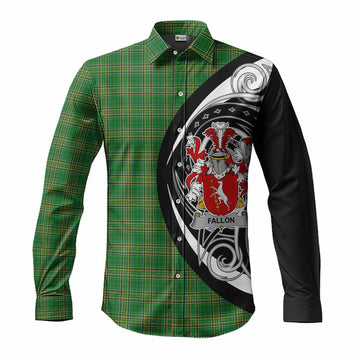Fallon Irish Clan Long Sleeve Button Shirt Celtic Circle Style Men's Shirt S - Tartan Vibes Clothing