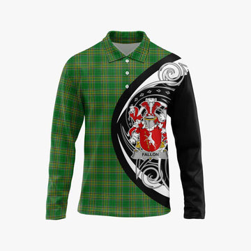 Fallon Irish Clan Long Sleeve Polo Shirt Celtic Circle Style Unisex - Tartan Vibes Clothing