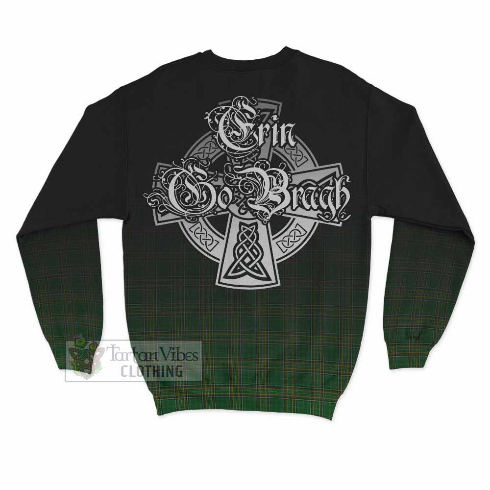 Fallon Irish Clan Sweatshirt with Coat of Arms Erin Go Bragh Celtic Inspired - Tartan Vibes Clothing