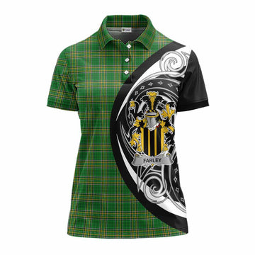 Farley Irish Clan Women's Polo Shirt Celtic Circle Style Women - Tartan Vibes Clothing