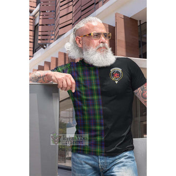 Farquharson Tartan Cotton T-shirt with Family Crest and Half Of Me Style