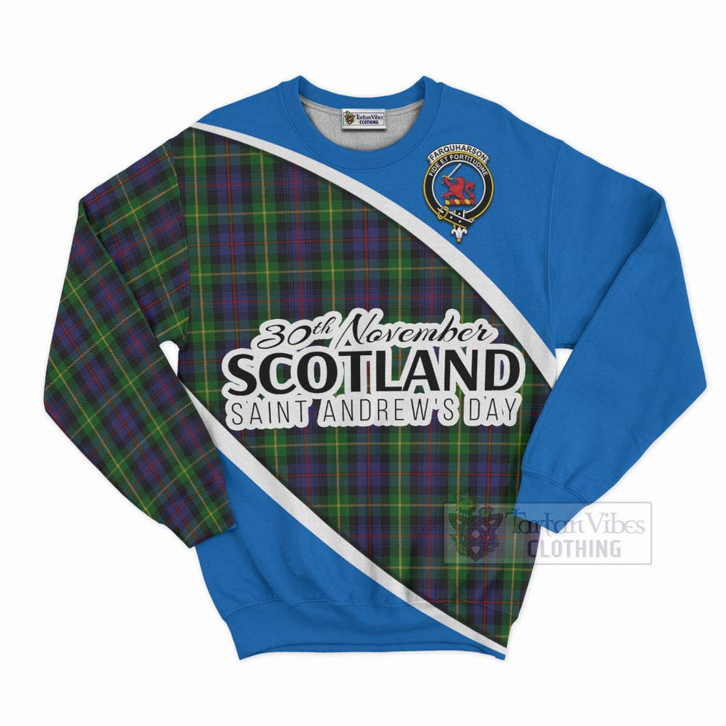 Tartan Vibes Clothing Farquharson Family Crest Tartan Sweatshirt Celebrate Saint Andrew's Day in Style