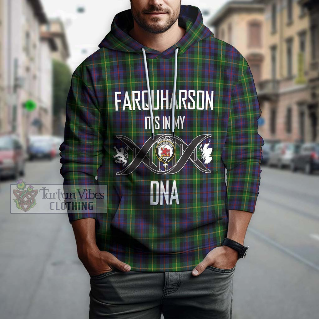 Farquharson Tartan Hoodie with Family Crest DNA In Me Style Pullover Hoodie - Tartanvibesclothing Shop