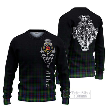 Farquharson Tartan Ugly Sweater Featuring Alba Gu Brath Family Crest Celtic Inspired Unisex - Tartan Vibes Clothing