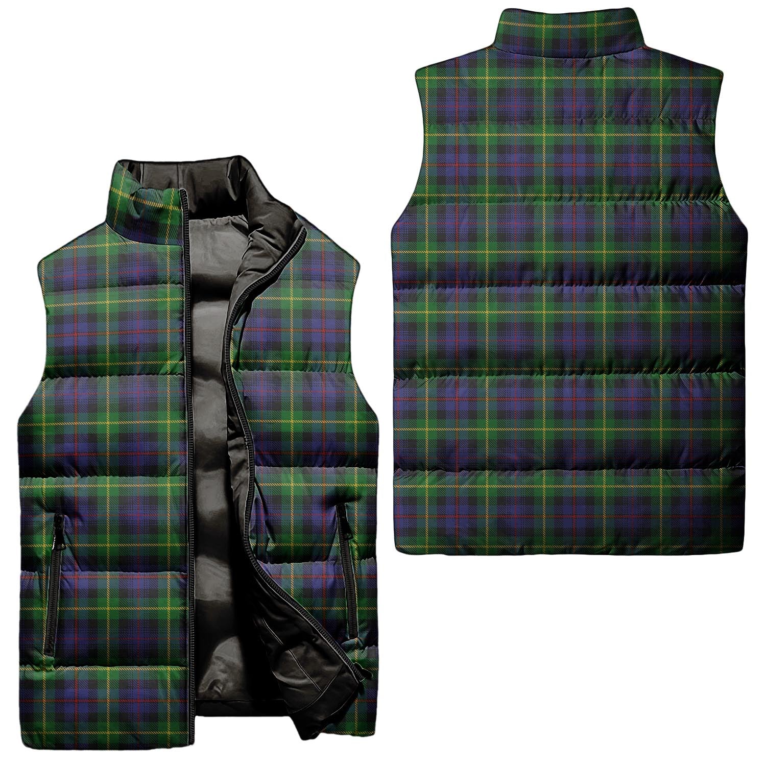 Farquharson Tartan Sleeveless Puffer Jacket Unisex - Tartanvibesclothing