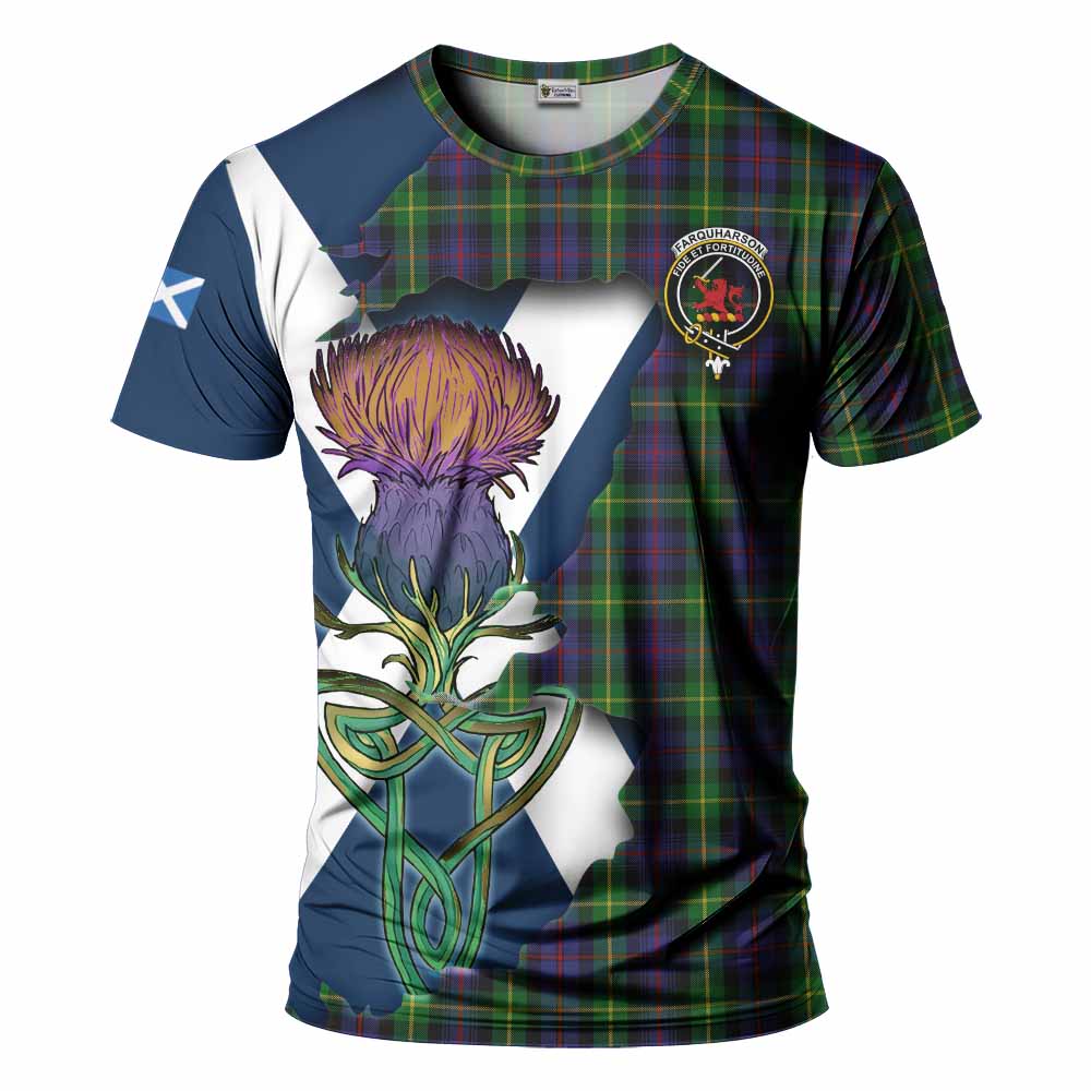 Farquharson Tartan Family Crest T-Shirt Scottish Thistle Celtic Inspired Kid's Shirt - Tartan Vibes Clothing
