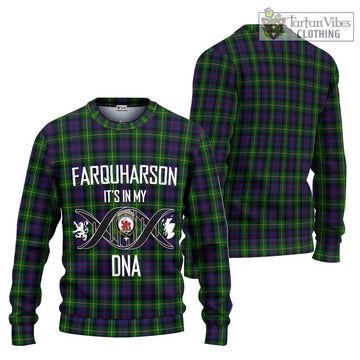 Farquharson Tartan Ugly Sweater with Family Crest DNA In Me Style