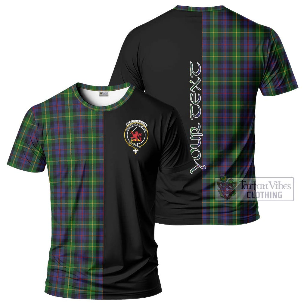 Farquharson Tartan T-Shirt with Family Crest and Half Of Me Style Kid's Shirt - Tartanvibesclothing Shop