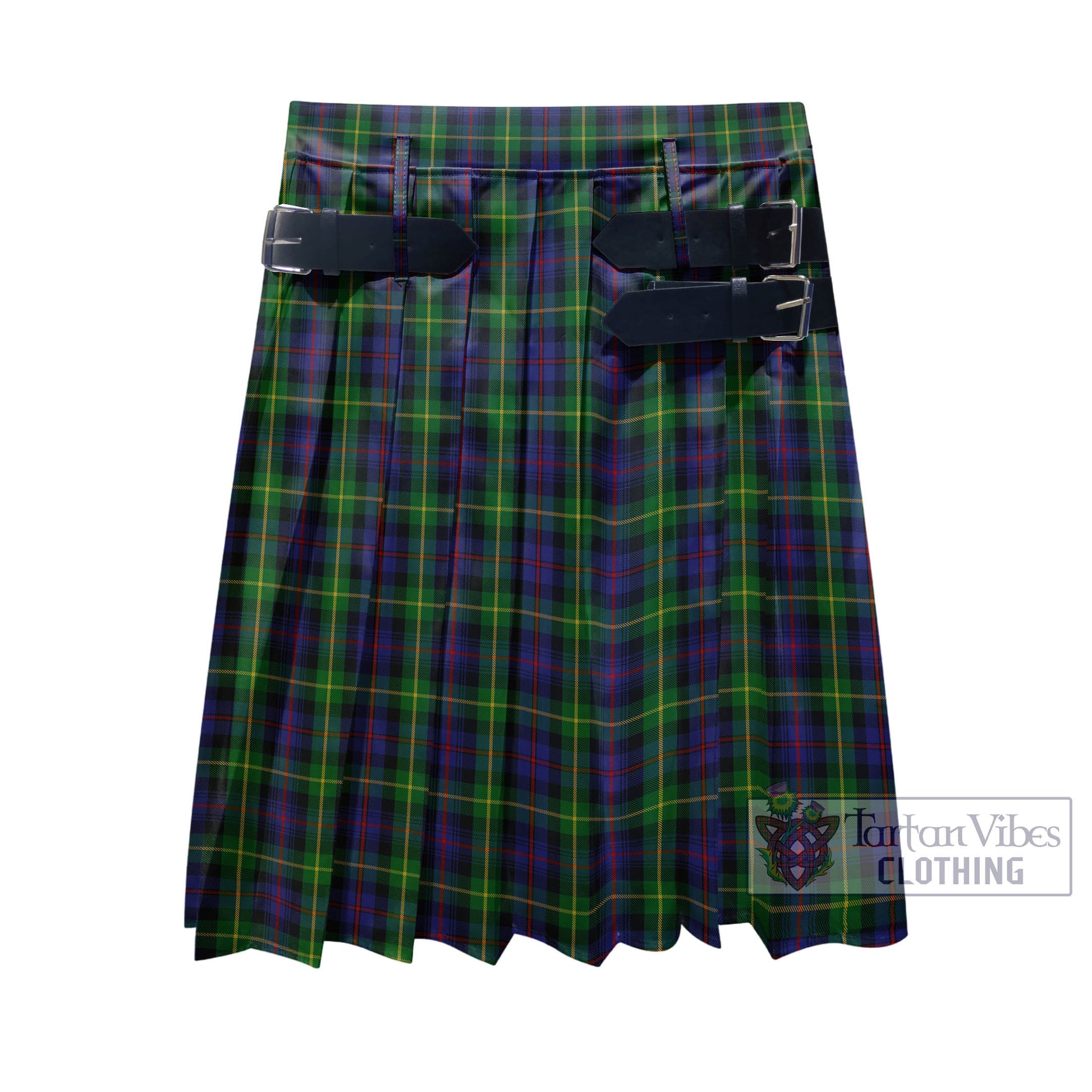 Tartan Vibes Clothing Farquharson Tartan Men's Pleated Skirt - Fashion Casual Retro Scottish Style