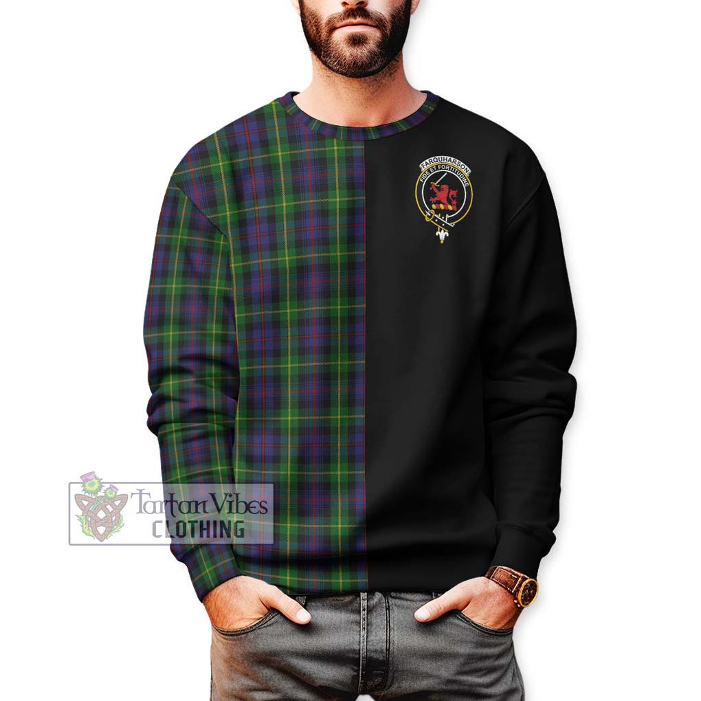 Farquharson Tartan Sweatshirt with Family Crest and Half Of Me Style Unisex - Tartanvibesclothing Shop