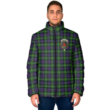 Farquharson Tartan Padded Jacket with Family Crest