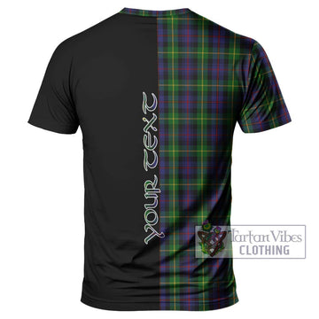 Farquharson Tartan T-Shirt with Family Crest and Half Of Me Style