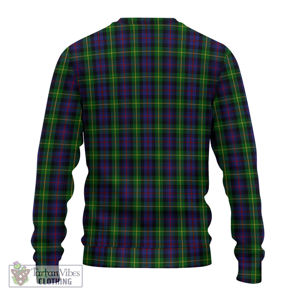 Farquharson Tartan Knitted Sweater with Family Crest DNA In Me Style - Tartanvibesclothing Shop