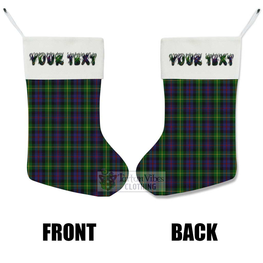 Tartan Vibes Clothing Farquharson Tartan Christmas Stocking with Personalized Text