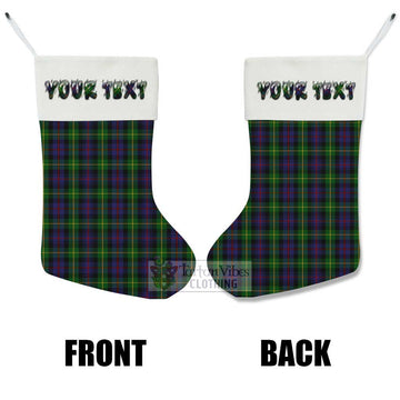 Farquharson Tartan Christmas Stocking with Personalized Text