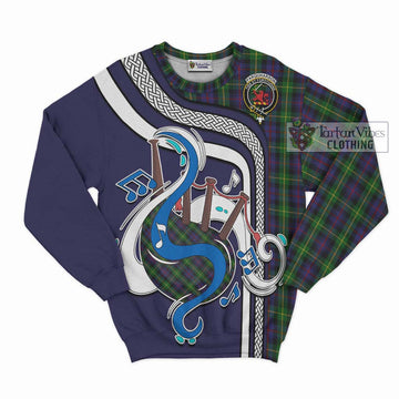 Farquharson Tartan Sweatshirt with Epic Bagpipe Style