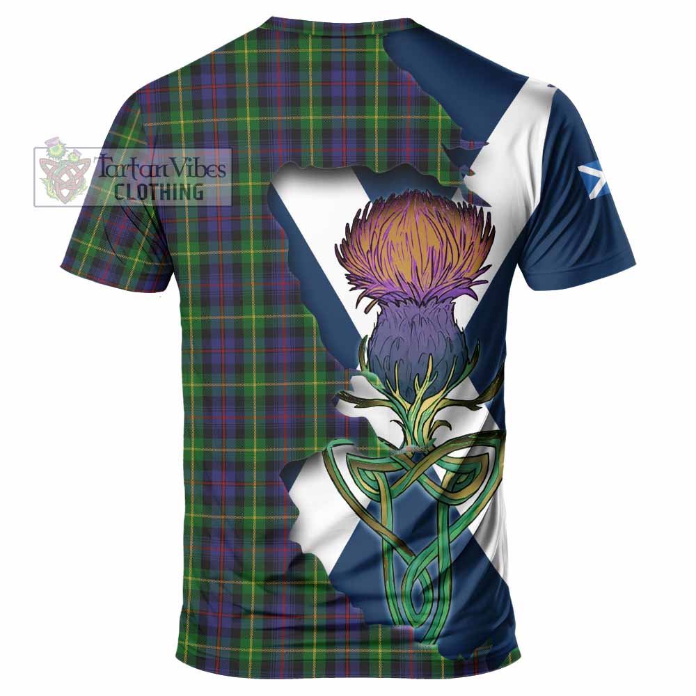 Farquharson Tartan Family Crest T-Shirt Scottish Thistle Celtic Inspired - Tartan Vibes Clothing