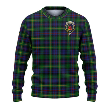 Farquharson Tartan Ugly Sweater with Family Crest