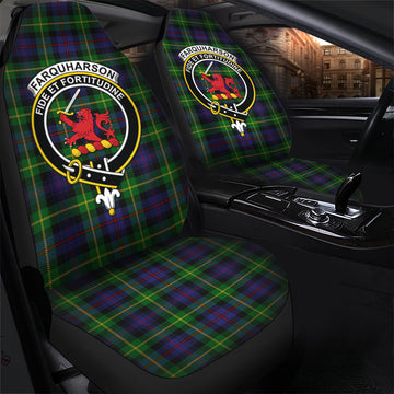 Farquharson Tartan Car Seat Cover with Family Crest - Tartan Vibes Clothing