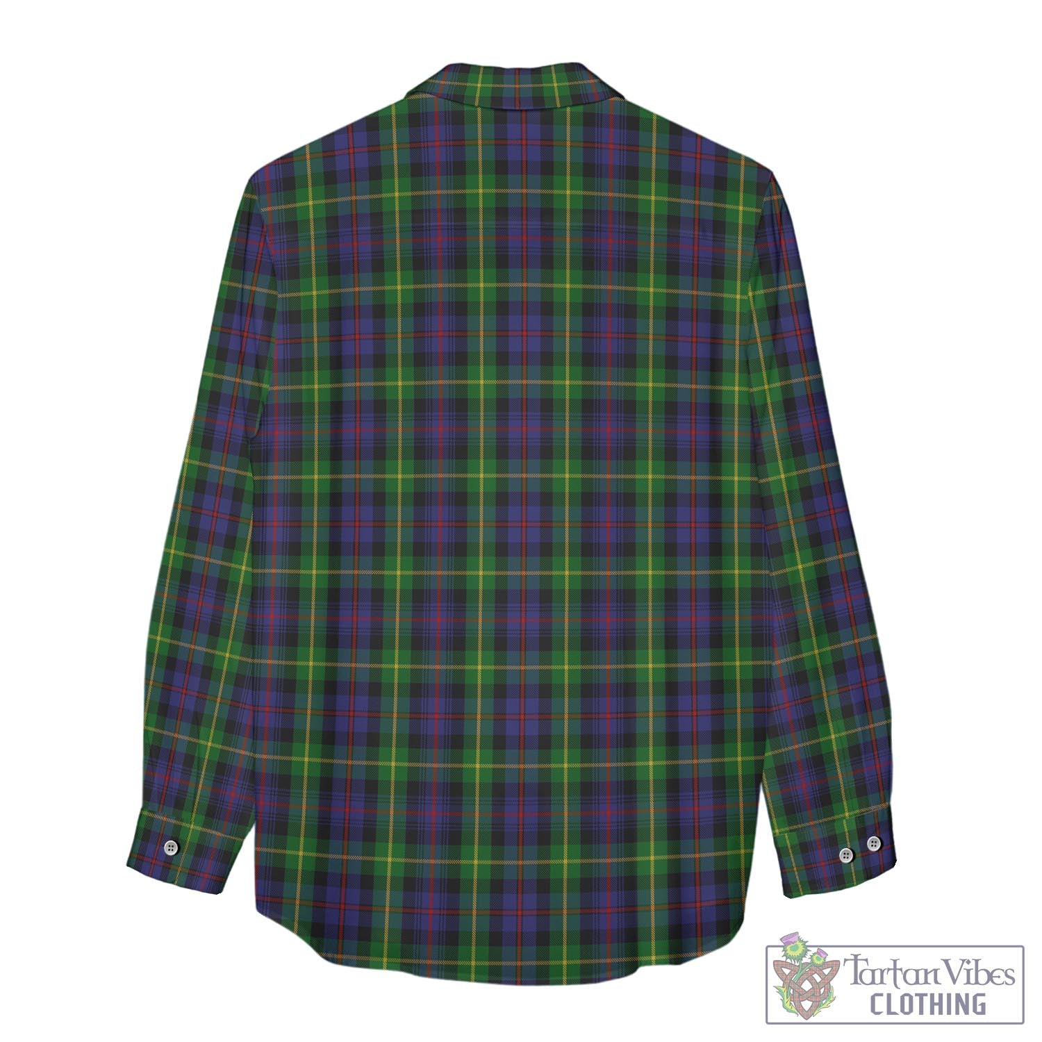 Tartan Vibes Clothing Farquharson Tartan Womens Casual Shirt with Family Crest