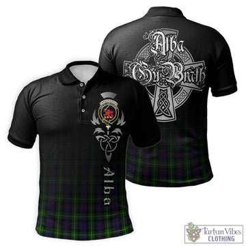 Farquharson Tartan Polo Shirt Featuring Alba Gu Brath Family Crest Celtic Inspired