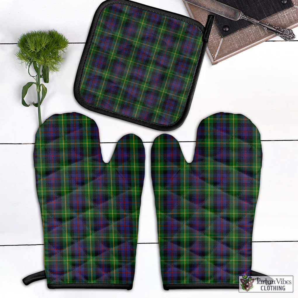 Farquharson Tartan Combo Oven Mitt & Pot-Holder Black - Tartan Vibes Clothing