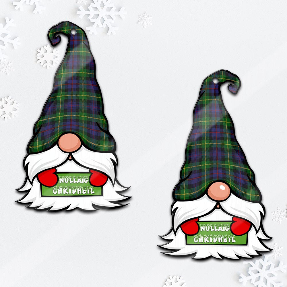 Farquharson Gnome Christmas Ornament with His Tartan Christmas Hat - Tartan Vibes Clothing