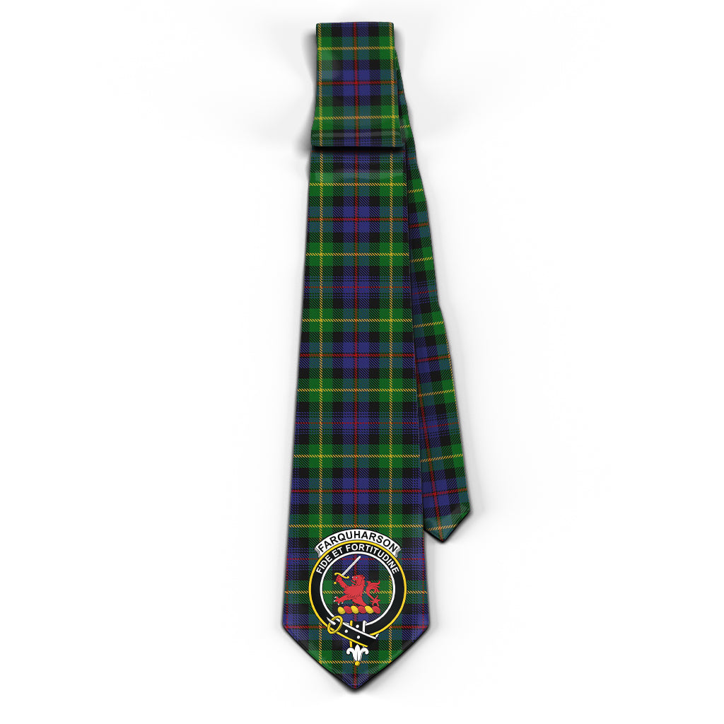 farquharson-tartan-classic-necktie-with-family-crest